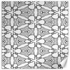 Pattern-white Canvas 12  x 12 