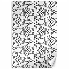 Pattern-white Canvas 20  x 30 