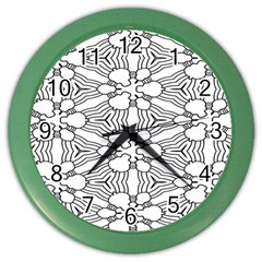 Pattern-white Color Wall Clock