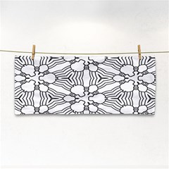 Pattern-white Hand Towel