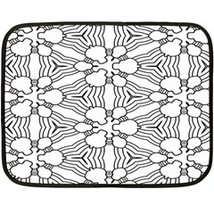 Pattern-white Fleece Blanket (Mini)