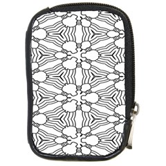 Pattern-white Compact Camera Leather Case