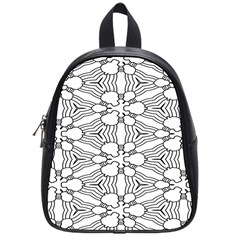 Pattern-white School Bag (Small)