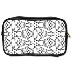 Pattern-white Toiletries Bag (Two Sides)