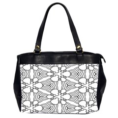 Pattern-white Oversize Office Handbag (2 Sides)