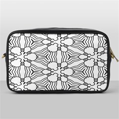 Pattern-white Toiletries Bag (one Side) by nateshop