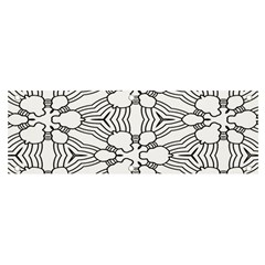 Pattern-white Banner And Sign 6  X 2 