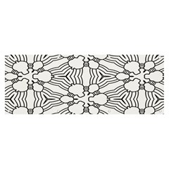 Pattern-white Banner And Sign 8  X 3  by nateshop