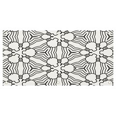 Pattern-white Banner And Sign 4  X 2  by nateshop