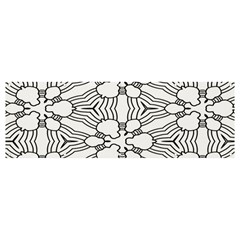 Pattern-white Banner And Sign 12  X 4 