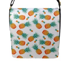 Pineapple Flap Closure Messenger Bag (l) by nateshop