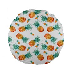 Pineapple Standard 15  Premium Flano Round Cushions by nateshop