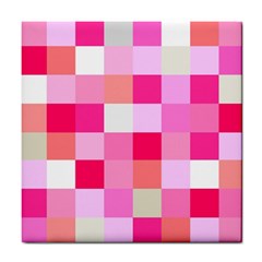 Pink Box Tile Coaster