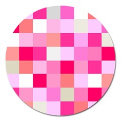 Pink Box Magnet 5  (round) by nateshop