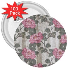 Roses,paint 3  Buttons (100 Pack)  by nateshop