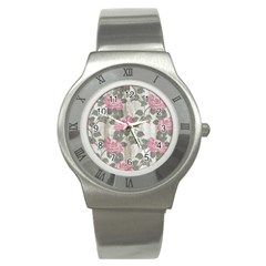 Roses,paint Stainless Steel Watch by nateshop