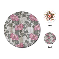 Roses,paint Playing Cards Single Design (round) by nateshop