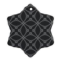 Seamless- Gray Snowflake Ornament (two Sides) by nateshop