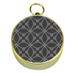 Seamless- Gray Gold Compasses by nateshop