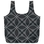 Seamless- Gray Full Print Recycle Bag (XXXL) Front