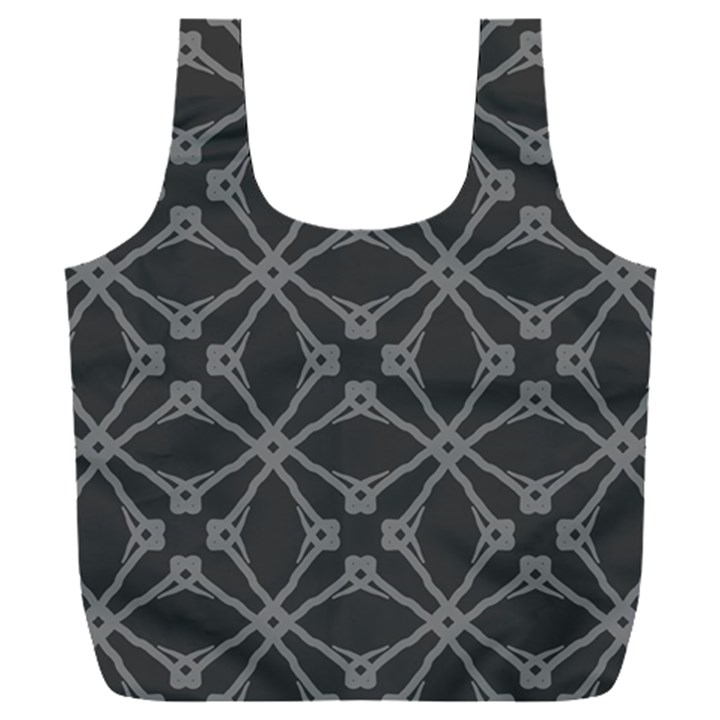 Seamless- Gray Full Print Recycle Bag (XXXL)