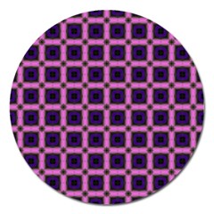 Seamless-box Puple Magnet 5  (round) by nateshop