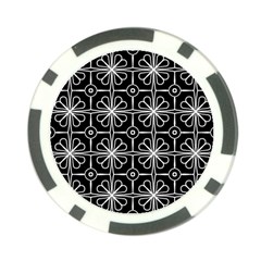 Seamless-pattern Black Poker Chip Card Guard by nateshop