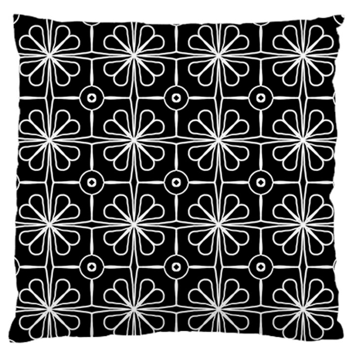 Seamless-pattern Black Standard Flano Cushion Case (Two Sides)