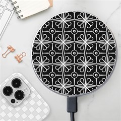 Seamless-pattern Black Wireless Charger by nateshop