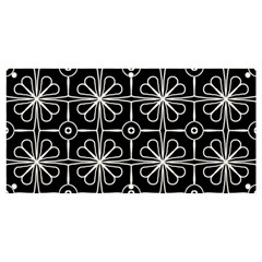 Seamless-pattern Black Banner And Sign 4  X 2  by nateshop