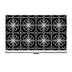 Seamless-pattern Black Business Card Holder by nateshop