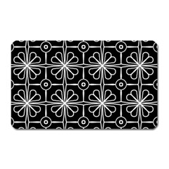 Seamless-pattern Black Magnet (rectangular) by nateshop