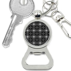 Seamless-pattern Black Bottle Opener Key Chain by nateshop