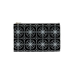 Seamless-pattern Black Cosmetic Bag (small) by nateshop