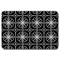 Seamless-pattern Black Large Doormat  by nateshop