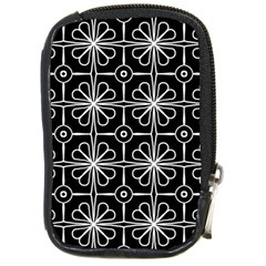 Seamless-pattern Black Compact Camera Leather Case by nateshop