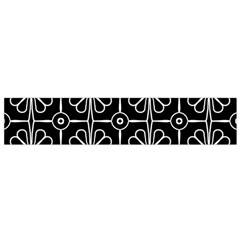 Seamless-pattern Black Small Flano Scarf