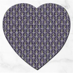 Seamless-pattern Gray Jigsaw Puzzle (heart) by nateshop