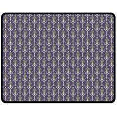 Seamless-pattern Gray Double Sided Fleece Blanket (medium)  by nateshop