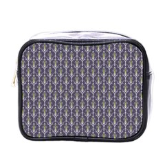 Seamless-pattern Gray Mini Toiletries Bag (one Side) by nateshop