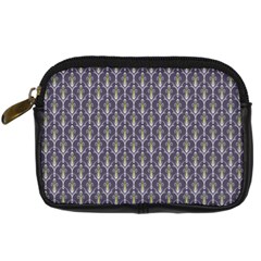 Seamless-pattern Gray Digital Camera Leather Case by nateshop