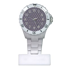 Seamless-pattern Gray Plastic Nurses Watch by nateshop