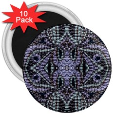 Abstract Kaleido 3  Magnets (10 Pack)  by kaleidomarblingart