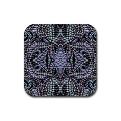 Abstract Kaleido Rubber Coaster (square) by kaleidomarblingart