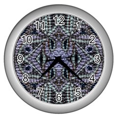 Abstract Kaleido Wall Clock (silver)