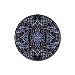 Abstract Kaleido Rubber Round Coaster (4 Pack) by kaleidomarblingart