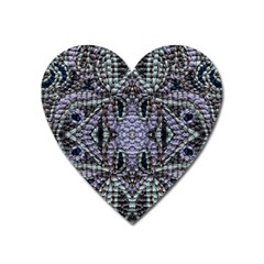 Abstract Kaleido Heart Magnet by kaleidomarblingart