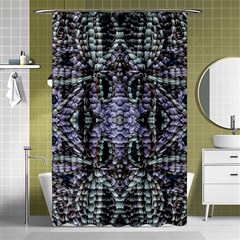 Abstract Kaleido Shower Curtain 48  X 72  (small)  by kaleidomarblingart