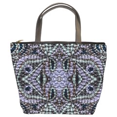 Abstract Kaleido Bucket Bag by kaleidomarblingart