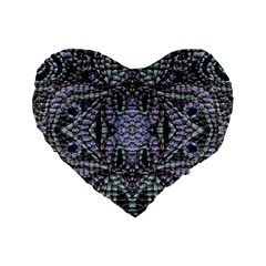 Abstract Kaleido Standard 16  Premium Flano Heart Shape Cushions by kaleidomarblingart